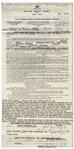Two 1962-63 Contracts Signed by Moe Howard for Three Stooges Performances -- 8.5'' x 18'' Contract Signed Twice & Initialed; 8.5'' x 14'' Contract Signed Once -- Very Good Condition